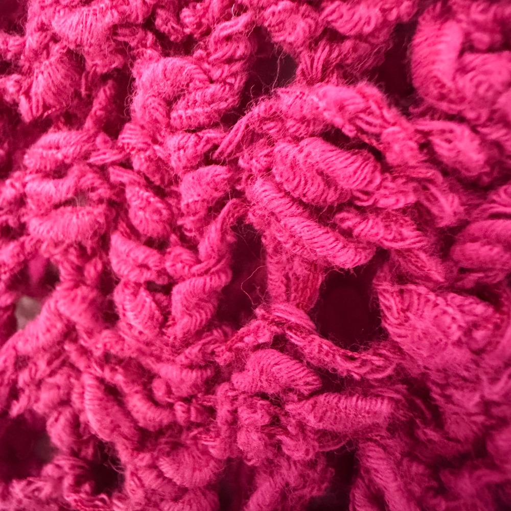 Chicos Summer Open Knit Lightweight Tunic Sweater (3/XL) Magenta Layering‎ Pink - Picture 10 of 13